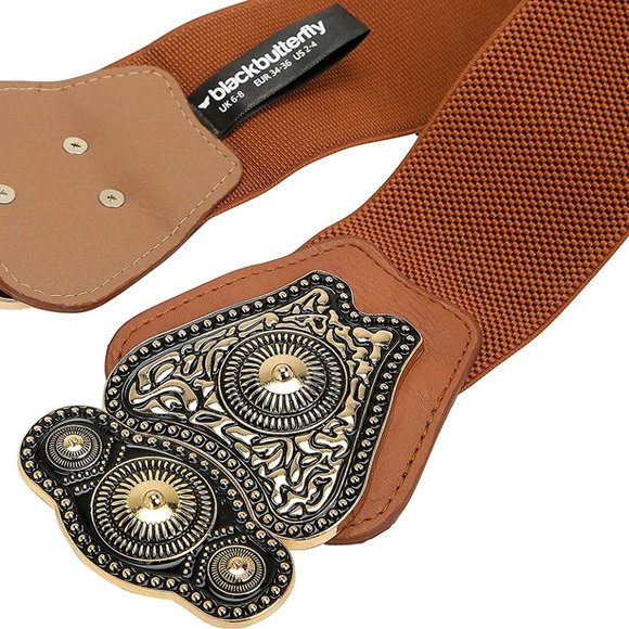 Stretch Vintage Antique Retro Buckle Belt